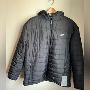 New Balance Men's Charcoal Puffer Jacket